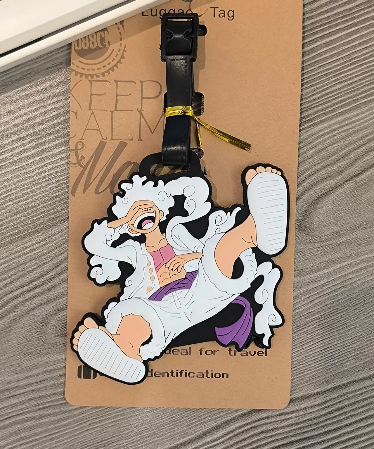 Anime One Piece Boarding Check in Hang Tag Accessories Joba Lu Fei Suolong Luggage Tag Cute Creativity