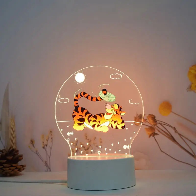 Winnie the Pooh animation peripheral 3D table lamp LED night light bedroom decoration lamp children's Christmas gift