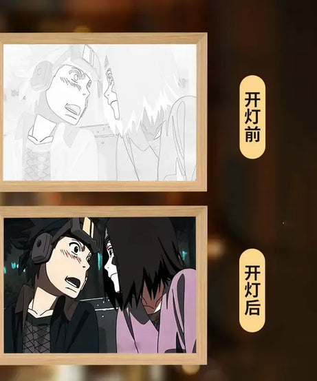 Naruto LED Night Light – Kakashi, Sasuke & Madara Anime Bedroom Lamp Gift