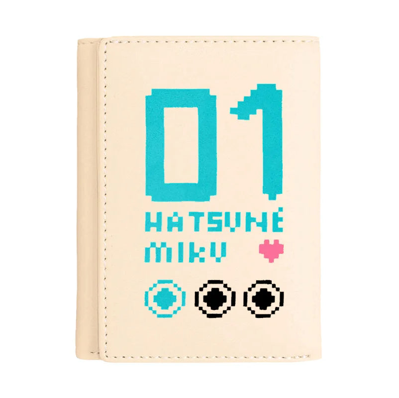 Hatsune Miku Anime Peripheral Zipper New PU Wallet Handsome Personality Boy Print Coin Purse Short Card Pack Holiday Gift