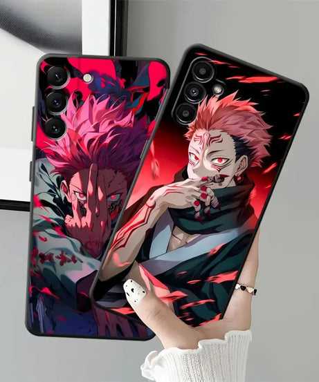 J-ujutsu K-aisen Soft Back Phone Cover Case for Samsung Galaxy A14 A15 A22 A23 A72 A73 A16 A21s A54 A71 A12 A13 A51 A52 A24 A31