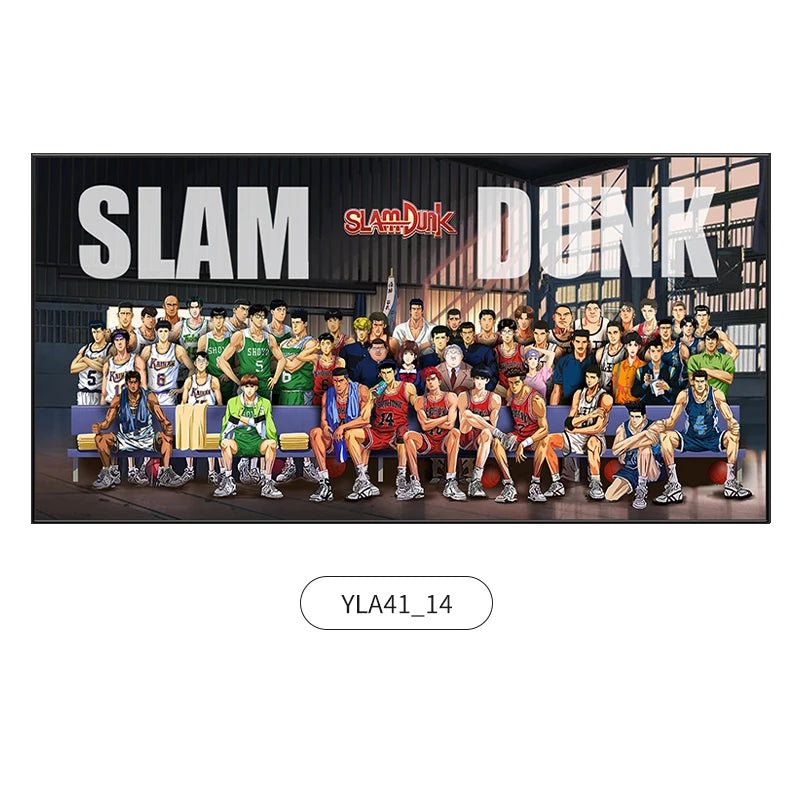 Slam Dunk Wall Art – Sakura Path Anime Mural for Bedroom or Living Room