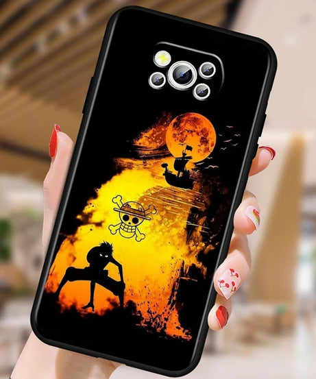 One Piece Luffy Case for Xiaomi Mi Poco F5 F4 F3 F2 X5 X4 X3 M6 M5 M5S M4 M3 C40 Pro GT NFC 5G