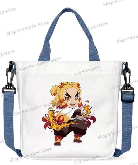 Demon Slayer Crossbody Bag – Rengoku & Tengen Graphic Print Shoulder Bag