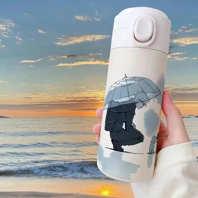 Gojo Satoru Jujutsu Kaisen Thermos Bottle – Anime Stainless Steel Water Cup