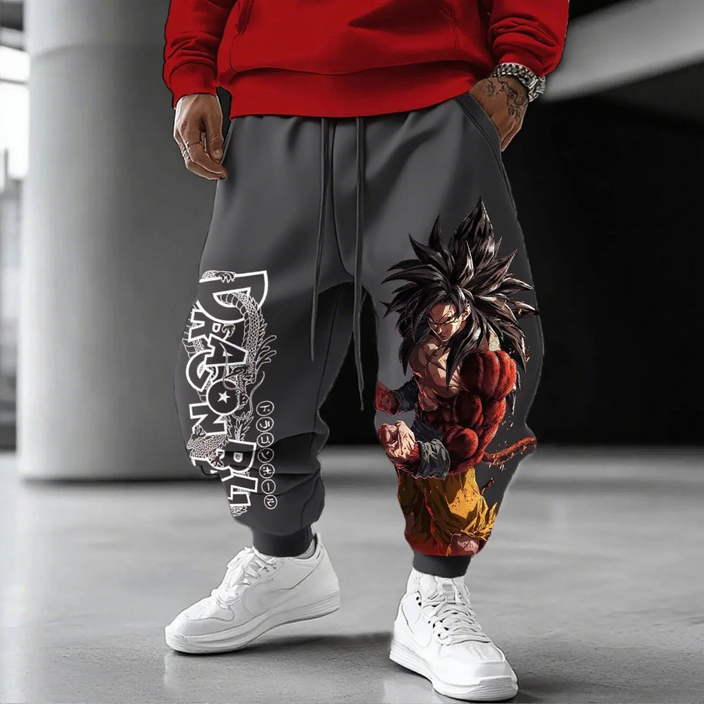 Dragon Ball Goku Joggers — Graphic Print Sweatpants 7