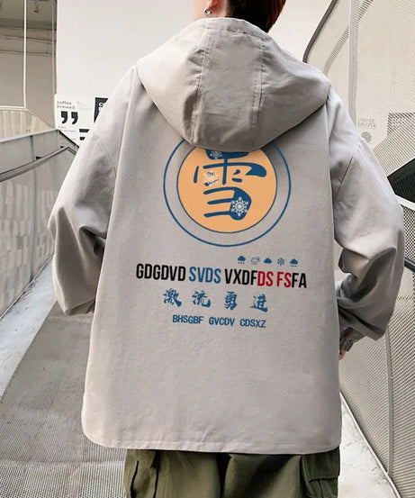 One Piece Monkey D. Luffy Anime Hooded Jacket Spring and Autumn New Men's Short Style Hooded Top Loose Large Coat