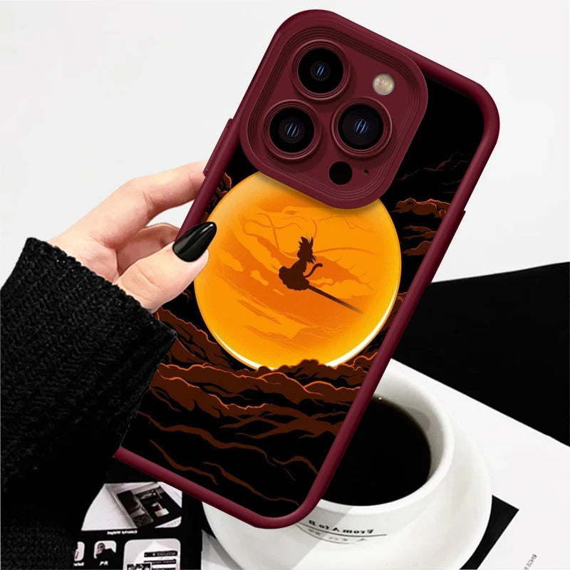 Dragon Ball Goku Soft Case for iPhone 15/14/13/12/11/XS/XR/X
