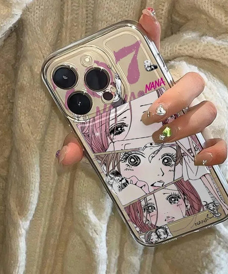 Anime Nana Oosaki Phone Case For iPhone 17 16 15 14 13 12 11 Pro Max Mini SE 7 8 Plus 17E Air Shockproof Transparent Cover
