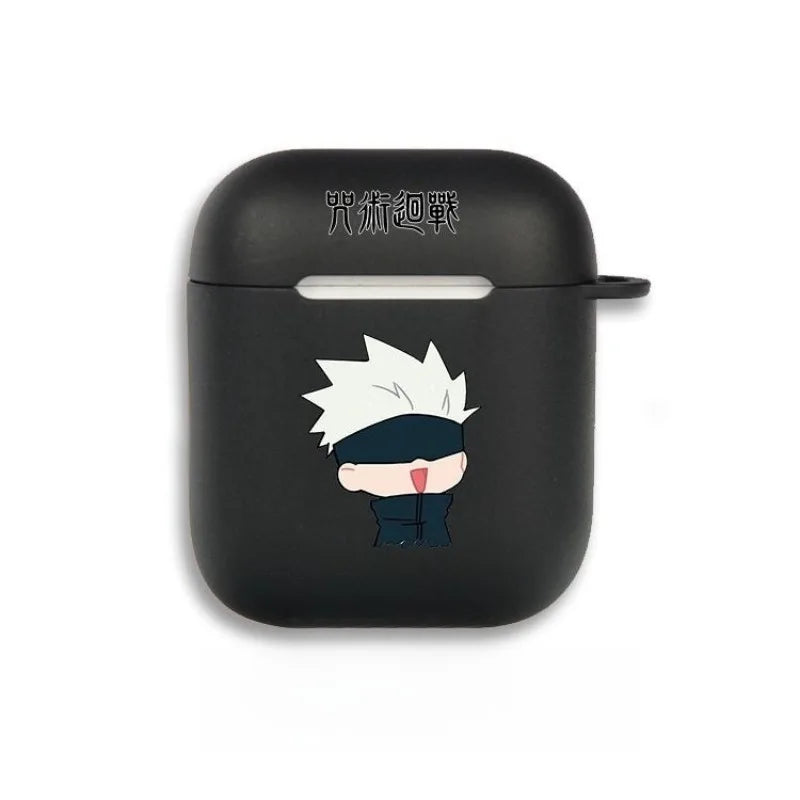 Anime Cute Gojo Satoru Earphone Case for AirPods 1 2 3 Pro Pro2 4 J-Jujutsu Kaisen Wireless Bluetooth Headset Clear Soft Cover