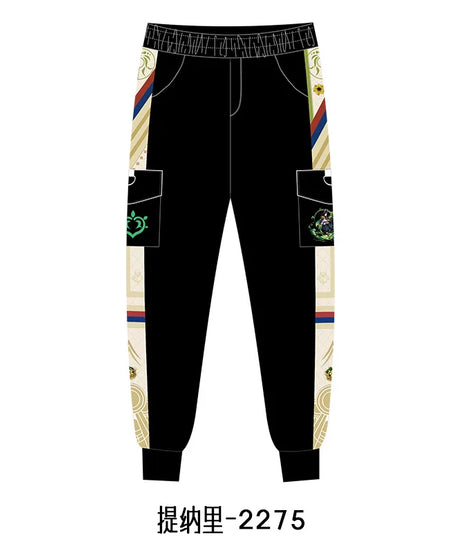 New Genshin Impact Cyno Xiao Zhongli Hu Tao Wanderer Kaedehara Kazuha Cosplay Costume Jogger Trouser Sport Gym Pants Tracksuit