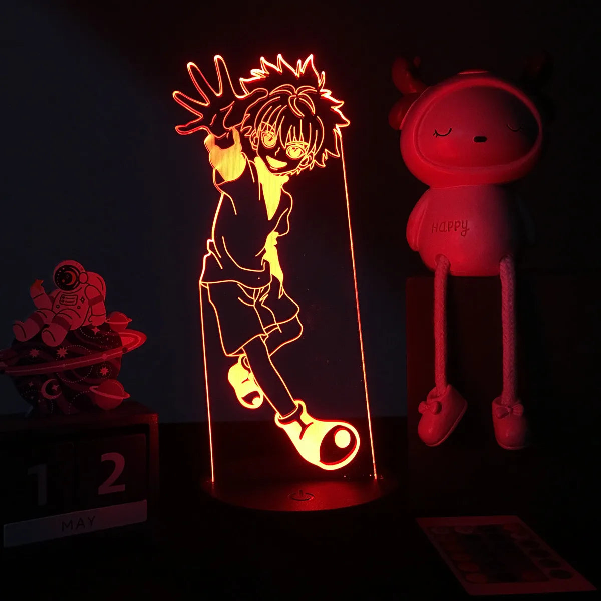 Anime Hunter X Hunter Led Night Light Killua Zoldyck Figure Nightlight Color Changing Usb Battery Table 3d Lamp Gift for Kids