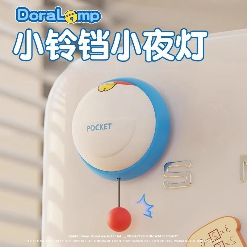 Doraemon Silicone Night Light – Cute Cartoon Bedside Lamp Gift