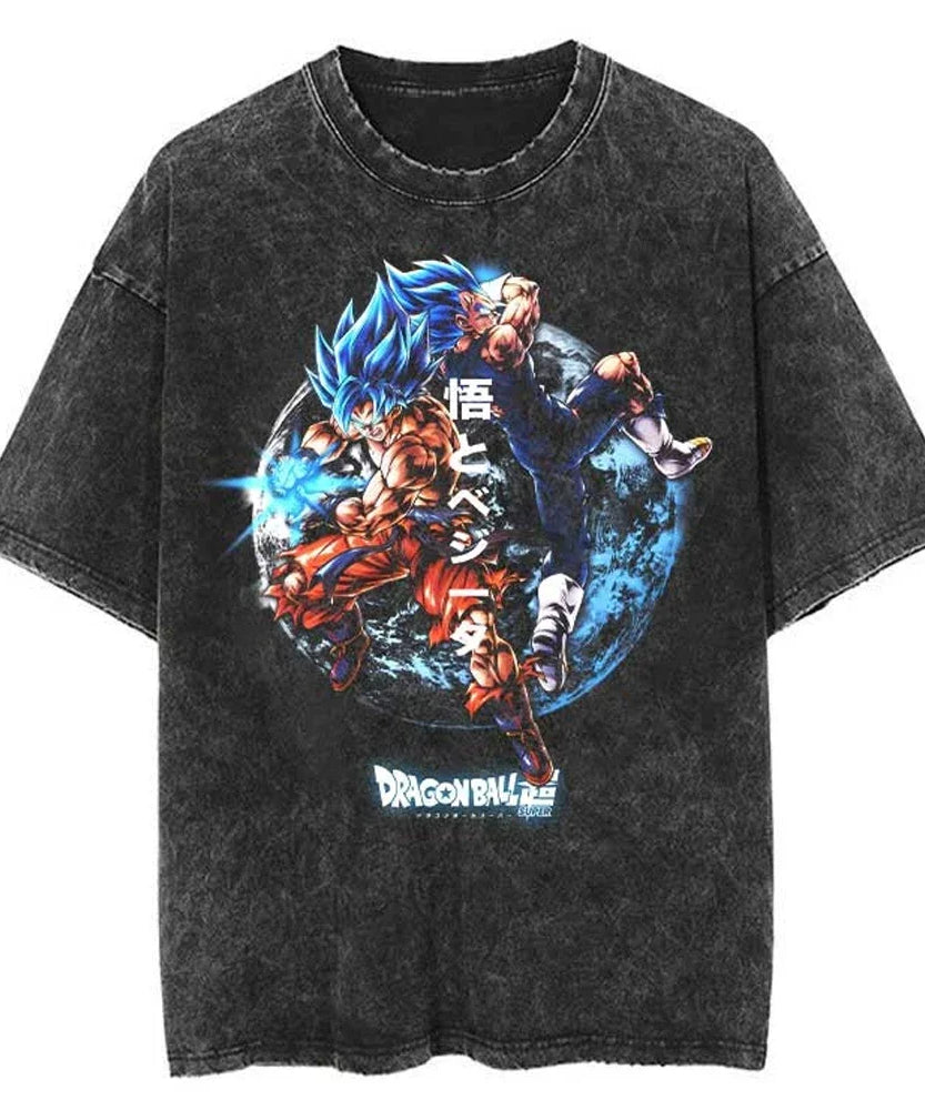 Dragon Ball Oversized Vintage T-Shirt – Streetwear Cotton Tee
