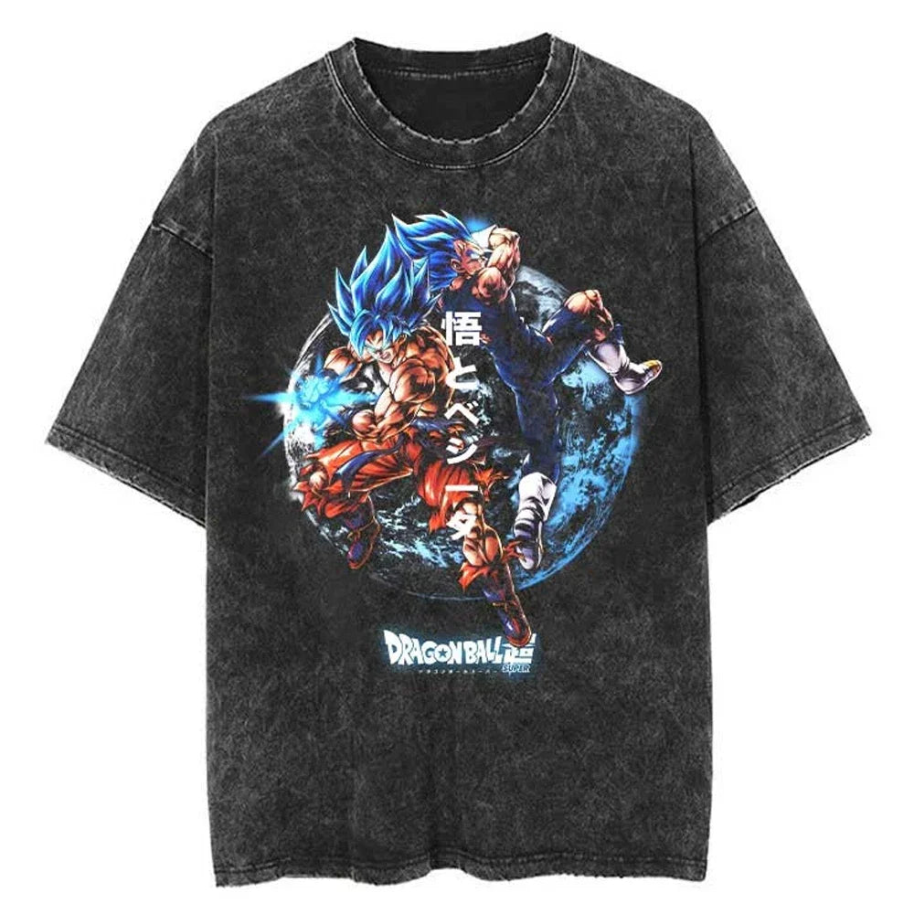 Dragon Ball Oversized Vintage T-Shirt – Streetwear Cotton Tee