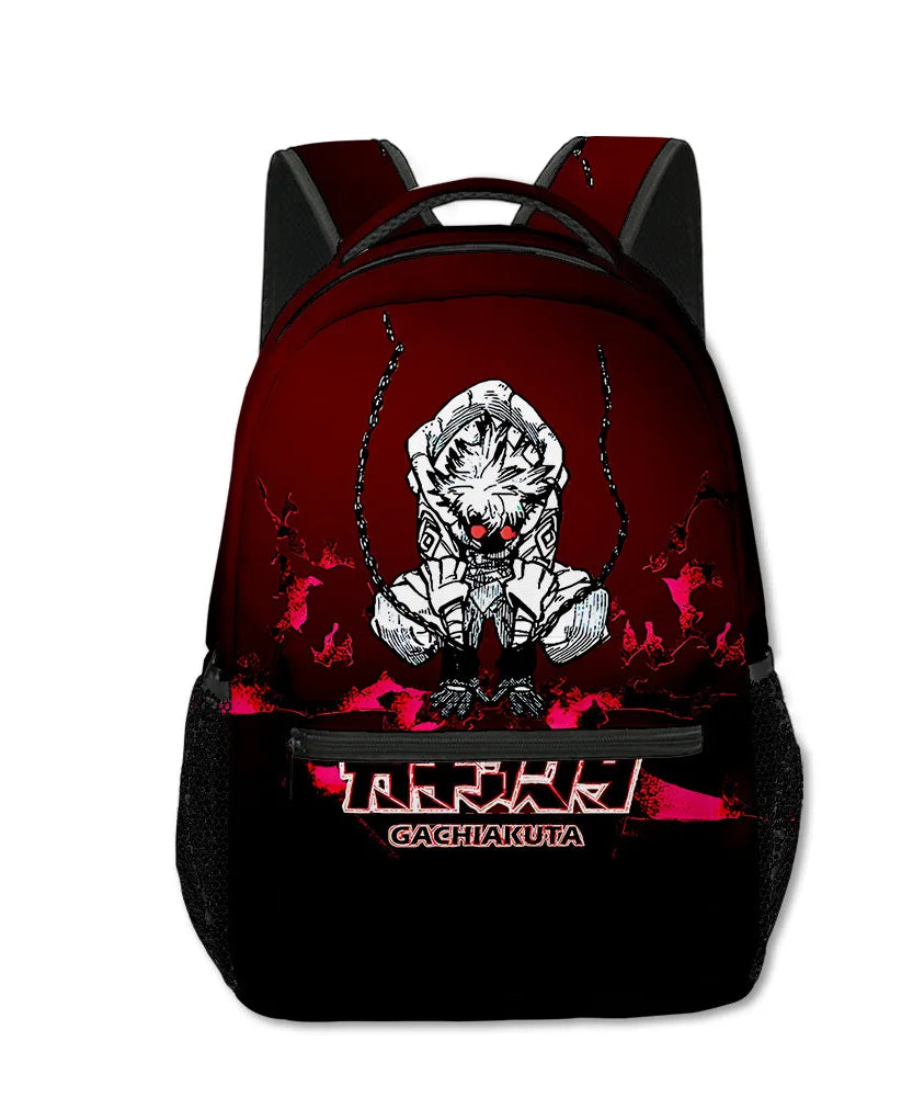 Trendy Popular Novelty Gachiakuta student Bookbag Notebook Backpacks 3D Print Oxford Waterproof Boys/Girls Travel Backpacks