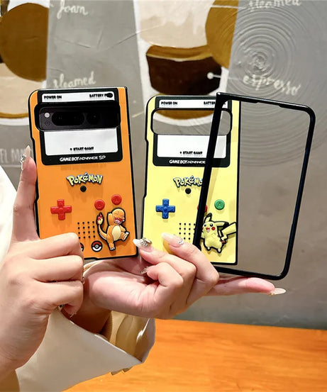 Pokémon Flip Case – Pikachu, Charmander & Squirtle | Google Pixel Fold Series