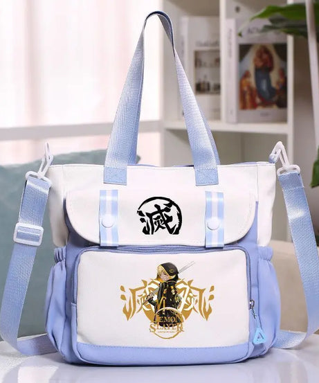 Anime Demon Slayer Kamado Tanjirou New Shoulderbag Men Women Crossbody Bags Student Fashion Large Capacity Handbag Holiday Gifts