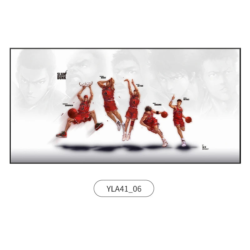 Slam Dunk Wall Art – Sakura Path Anime Mural for Bedroom or Living Room
