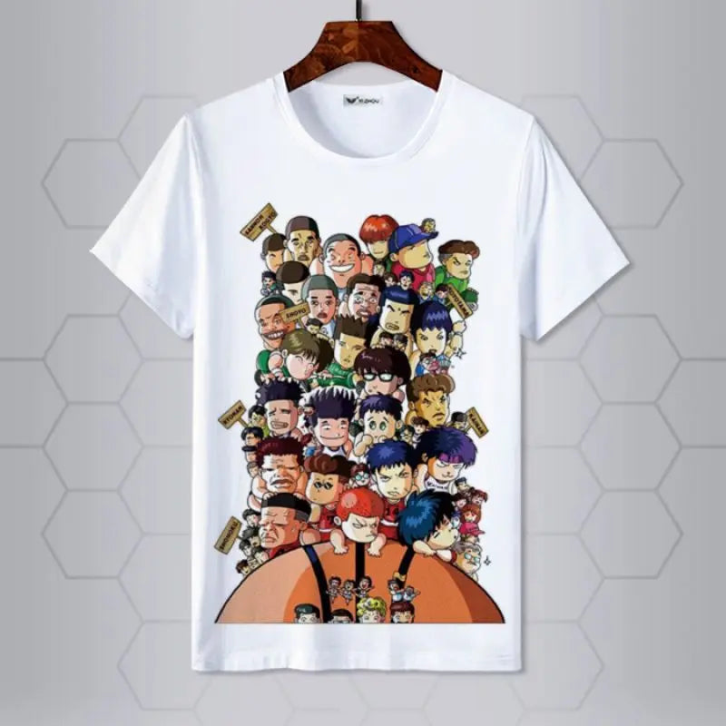 Slam Dunk T-shirt Sakuragi Hanamichi Akagi Haruko Rukawa Kaede Mitsui Hisashi Ryota anime basketball short-sleeved clothes gift