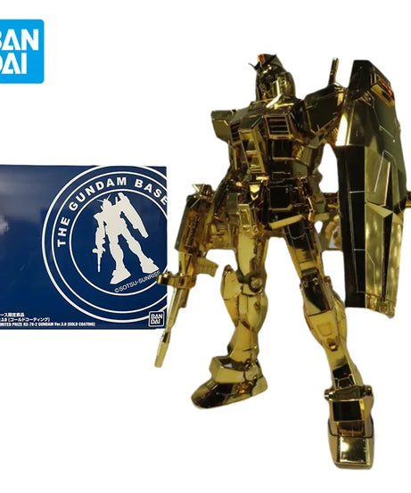 GUNDAM Anime PB MG THE GUNDAM BASE LIMITED PRIZE RX-78-2 VER.3.0 GOLD COATING Figure Toys Model Gifts for Kids