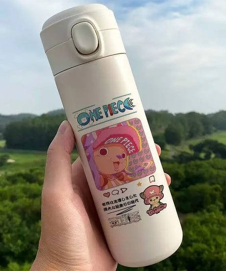 Monkey D. Luffy One Piece Thermos Cup – Anime Travel Mug for Coffee & More