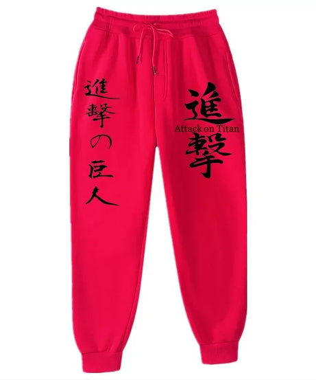 Attack on Titan Fashion Printed Comfortable Running Pants Trendy Versatile Sports Pants Men's Spring and Autumn Trousers S-3XL