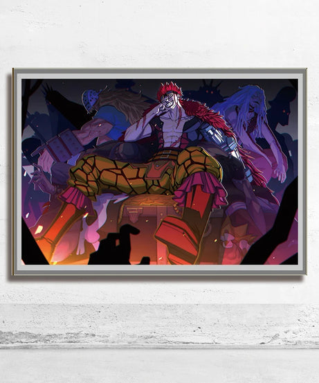 One Piece Wall Art – Trafalgar Law & Eustass Kid Anime Poster Decor