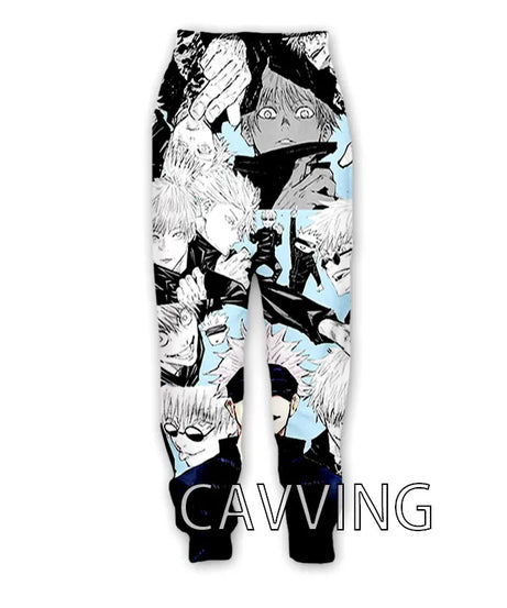 New Fashion 3D Print Anime Jujutsu Kaisen Casual Pant Sport Sweatpants Straight Pants Jogging Pants Trousers for Women/Men