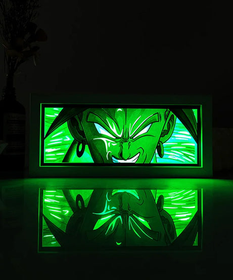 Anime  series paper-cut light room bedroom night light atmosphere light remote control colorful light box