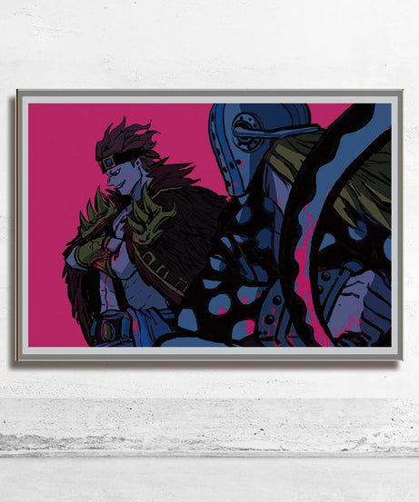 One Piece Wall Art – Trafalgar Law & Eustass Kid Anime Poster Decor