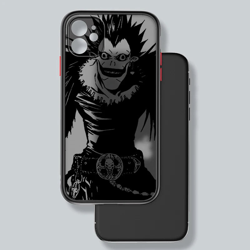 Death Note Cool Art Anime Frosted Translucent For Apple iPhone 16 15 14 13 12 11 XS XR X Pro Max Plus Mini Matte Phone Case