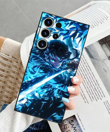 Demons Anime Slayer Case for Samsung Galaxy S25+ S9 S24+ S21 S22 S25 Ultra S20 S23 FE S24 Plus Soft Back Phone Cover