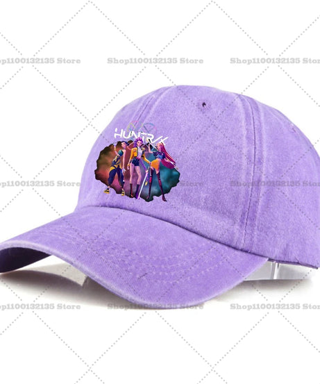 Kpop Demon Hunteres Baseball Cap for Girls Boys Summer Adjustable Sun Hat Anime Cute Retro Sunbonnet Adult Women Headgear Gift