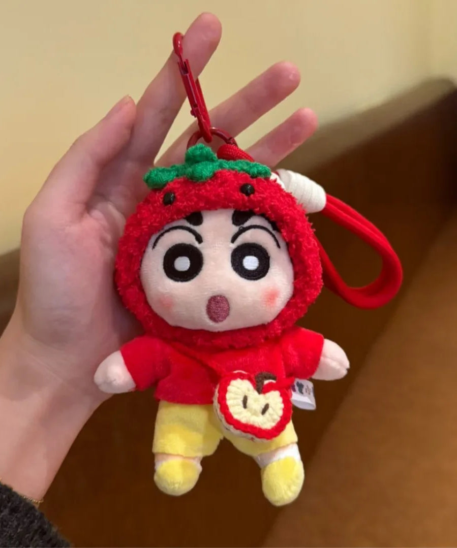 Cute Genuine Chef Series Crayon Shin-chan Plush Doll Keychain Bag Pendant Toy Gift