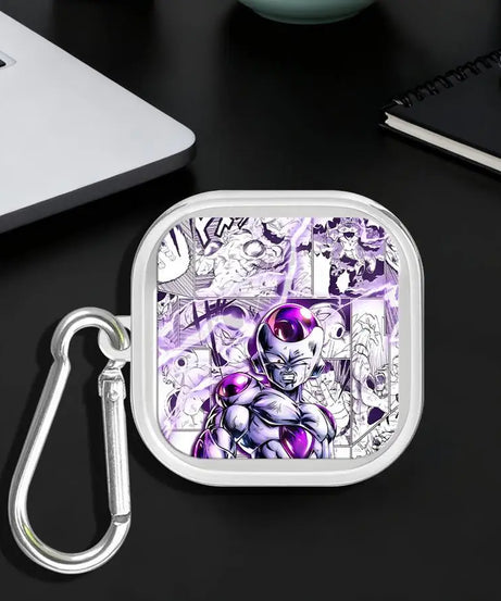 Case For Samsung Galaxy Buds 4 Pro 2 2Pro 4Pro Live 3 FE 3Pro Clear Earphone Cases Cover With Hook Son Gokus And Frieza