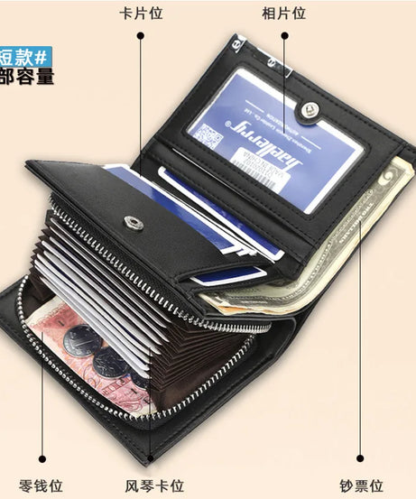 One Piece Luffy Ace Anime Peripheral Zipper New PU Wallet Handsome Personality Boy Print Coin Purse Short Card Pack Holiday