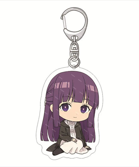 Frieren: Beyond Journey'S End Acrylic Anime Cute Keychain Jewelry Bag Pendant Gift Figure Key Ring Girl Badge Charms Wholesale