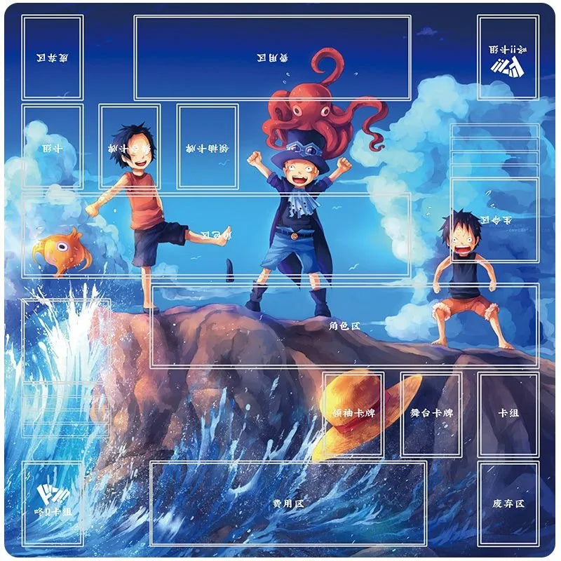 Anime Playmat DIY OPCG Two-player Card Pad New ONE PIECE Duel Plate Luffy Rubber Card Pad Battle Board Game Pad Festival Gift