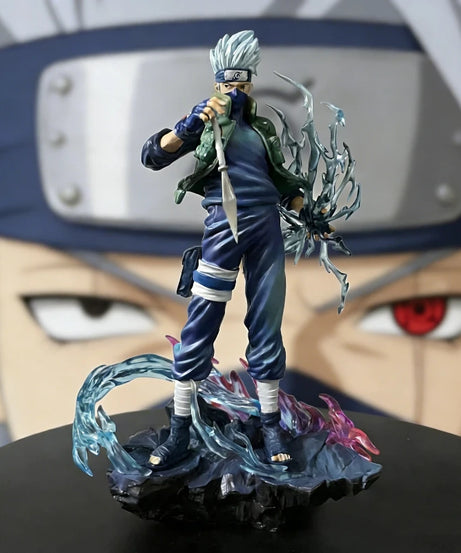 23cm Kakashi Hatake 2.0 Ten Years Ninja Action Figure Anime Collectible Model Toy With Effect Parts Desktop Ornament Boy Gift