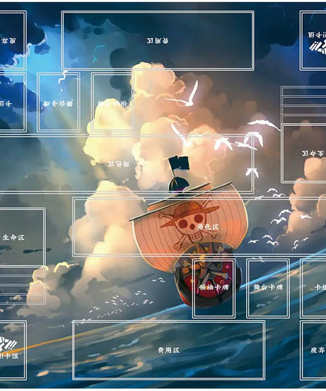 Anime Playmat DIY OPCG Two-player Card Pad New ONE PIECE Duel Plate Luffy Rubber Card Pad Battle Board Game Pad Festival Gift