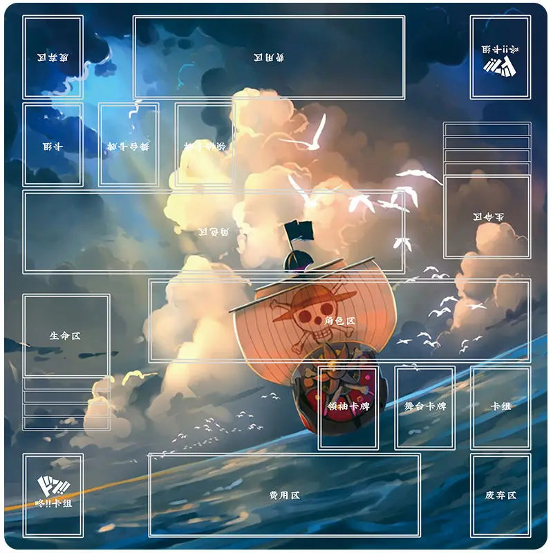 Anime Playmat DIY OPCG Two-player Card Pad New ONE PIECE Duel Plate Luffy Rubber Card Pad Battle Board Game Pad Festival Gift