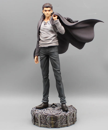 28cm Attack on Titan Figures Eren Jaeger Anime Action Figure Eren Jaeger Double Headed Statue PVC Collection Model Doll Boy Toys