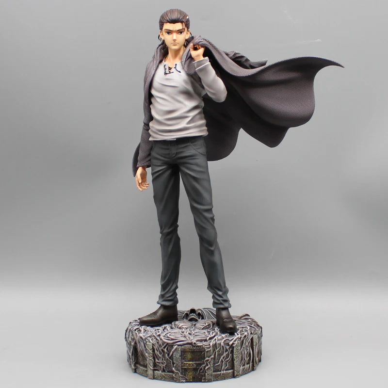 28cm Attack on Titan Figures Eren Jaeger Anime Action Figure Eren Jaeger Double Headed Statue PVC Collection Model Doll Boy Toys
