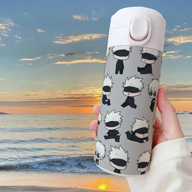 Gojo Satoru Jujutsu Kaisen Thermos Bottle – Anime Stainless Steel Water Cup