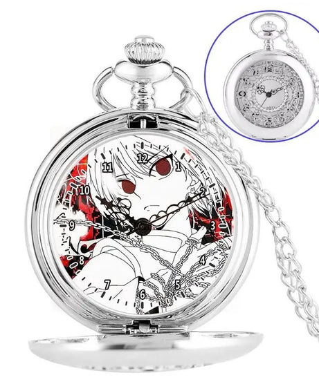 Anime two-dimensional full-time hunter pocket watch Killua Kura pickup Xiaojie personality necklace watch holiday gift