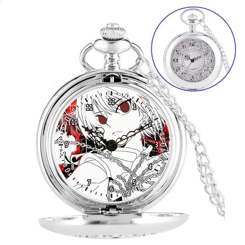 Anime two-dimensional full-time hunter pocket watch Killua Kura pickup Xiaojie personality necklace watch holiday gift