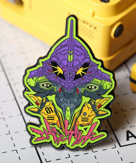 Animation peripheral accessories pendant Neon Genesis Evangelion brooch Unit 1 EVA01 badge ins jewelry pin refrigerator magnet
