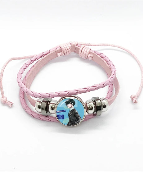 Anime Blue Lock Isagi Yoichi Chigiri Bachira Leather Bracelet Cosplay Unisex Adjustable Punk Wristband Jewelry Props