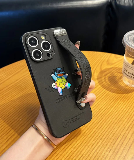 Gengar, Bulbasaur & Squirtle iPhone Case – Pokémon Laser Emboss Leather Cover